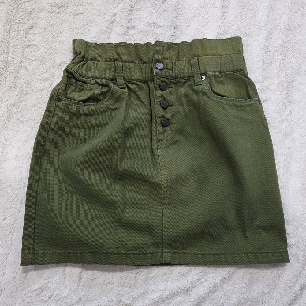 BLANK NYC Olive Green Skirt